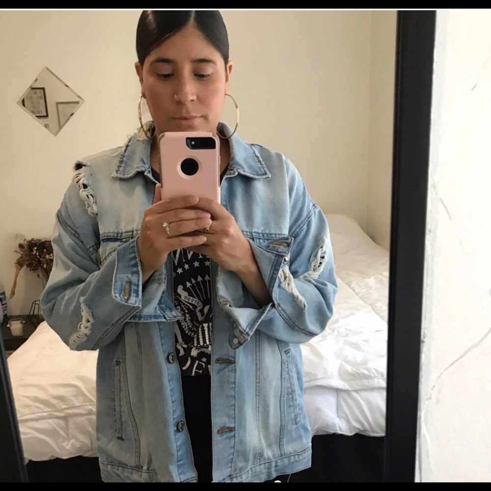 Oversize denim jacket